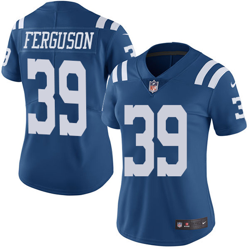 Indianapolis Colts #39 Limited Josh Ferguson Royal Blue Nike NFL Women Rush Vapor Untouchable Jersey->women nfl jersey->Women Jersey